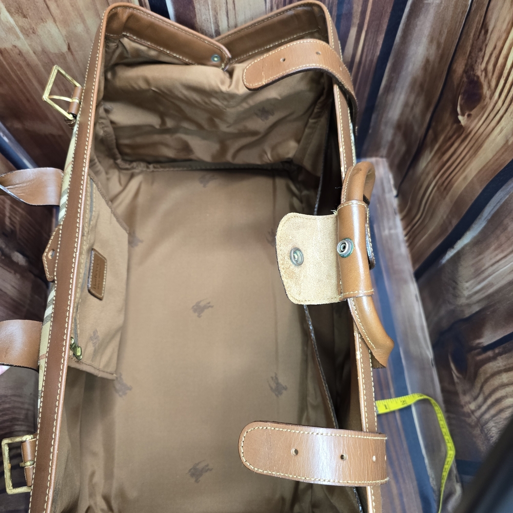 Burberry Haymarket Gentleman Doctor Style Boston Travel  Bag-Vintage EUC-COA - Picture 13 of 16